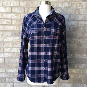 Jachs Girlfriend Bea Flannel Plaid Shirt Size S 🌸